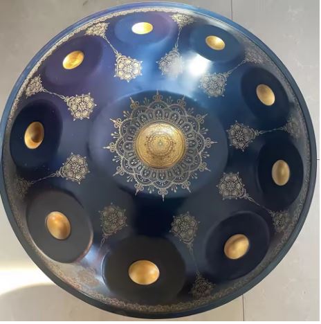 22 Inches Mandala Hand Pan Drums Set, D Minor, 9/10/12 Notes, 432/440Hz