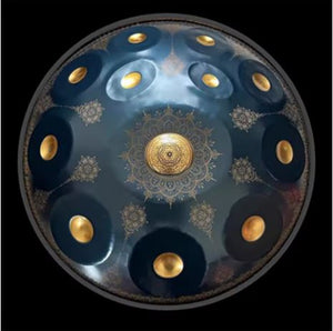 22 Inches Mandala Hand Pan Drums Set, D Minor, 9/10/12 Notes, 432/440Hz