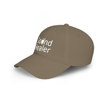 Load image into Gallery viewer, Sound Healer - Low Profile Baseball Cap (White Text)