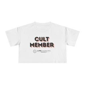 Women's Crop Tee - Cult Member Orange