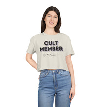 Load image into Gallery viewer, Women&#39;s Crop Tee - Cult Member Purple