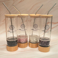Crystal Bamboo Water Bottle Chip Cup