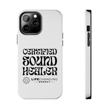 Load image into Gallery viewer, Certified Sound Healer Phone Case - White