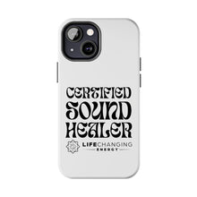 Load image into Gallery viewer, Certified Sound Healer Phone Case - White
