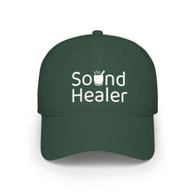 Load image into Gallery viewer, Sound Healer - Low Profile Baseball Cap (White Text)