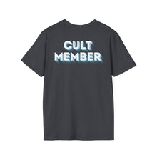 Load image into Gallery viewer, Cult Member - Unisex White/Blue Letters