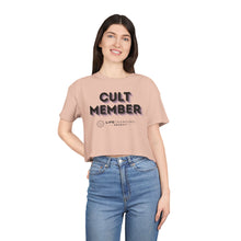 Load image into Gallery viewer, Women&#39;s Crop Tee - Cult Member Purple