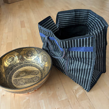 Load image into Gallery viewer, OUTLET - 18 inch Standing Foot Tibetan Singing Bowl with FREE Bag, Cushion and Mallet