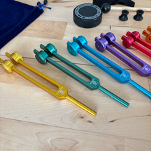 Load image into Gallery viewer, 8pcs Chakra Tuning Forks Set + FREE Aluminum Case