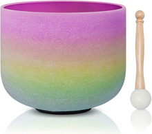 Load image into Gallery viewer, Individual Ombre Colored Quartz Crystal Singing Bowl