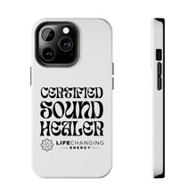 Load image into Gallery viewer, Certified Sound Healer Phone Case - White