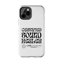 Load image into Gallery viewer, Certified Sound Healer Phone Case - White
