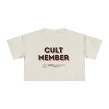 Load image into Gallery viewer, Women&#39;s Crop Tee - Cult Member Orange