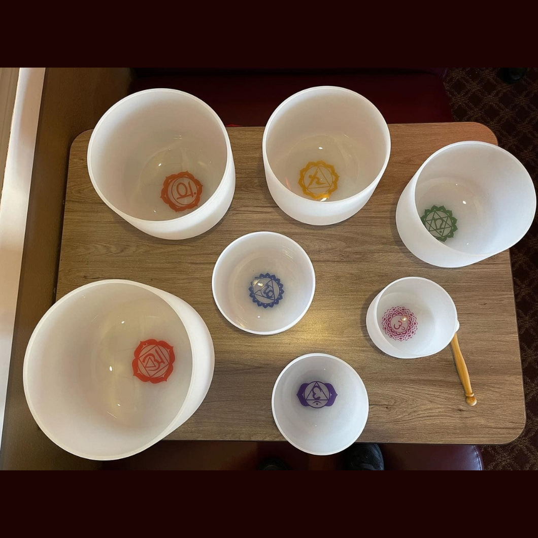 Wholesale -  7 Chakra Quartz Crystal Singing Bowl  (pack of 3)