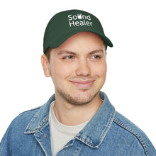 Load image into Gallery viewer, Sound Healer - Low Profile Baseball Cap (White Text)