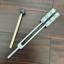 Load image into Gallery viewer, 40 Hz Gamma Low Frequency Tuning Forks + FREE Pouch and Mallet