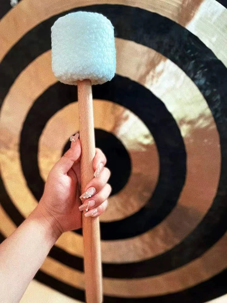 Felt Gong Mallet – Soft Head & Wooden Handle (For 24