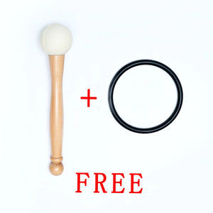 Emerald Gemstone Fusion Crystal Singing Bowl + FREE Bag, Mallet and O-ring