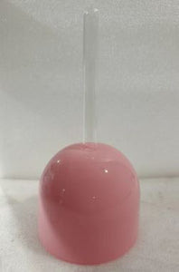 5 inch 528 hz Clear Quartz Crystal Handle Singing Bowl - Pink