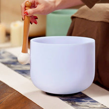Load image into Gallery viewer, Amethyst Gemstone Fusion Crystal Singing Bowl + FREE Bag, Mallet and O-ring