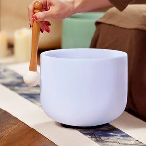 Amethyst Gemstone Fusion Crystal Singing Bowl + FREE Bag, Mallet and O-ring