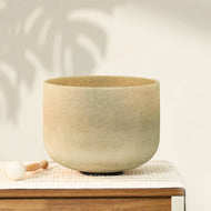 Tea Topaz Gemstone Fusion Crystal Singing Bowl + FREE Bag, Mallet and O-ring
