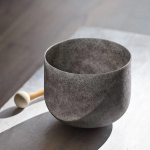 Obsidian Gemstone Fusion Crystal Singing Bowl + FREE Bag, Mallet and O-ring
