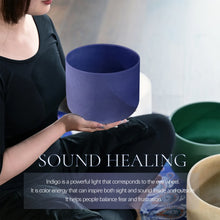 Load image into Gallery viewer, Sapphire Gemstone Fusion Crystal Singing Bowl + FREE Bag, Mallet and O-ring