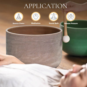 Ruby Gemstone Fusion Crystal Singing Bowl + FREE Bag, Mallet and O-ring