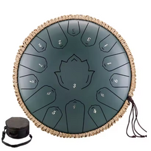 Load image into Gallery viewer, 13 Inch, 15 Notes, C Tone, Solid Color Steel Tongue Drum + FREE Carrying Case