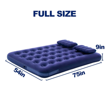 Load image into Gallery viewer, Full Size Air Mattress with FREE Pillows and Hand Pump