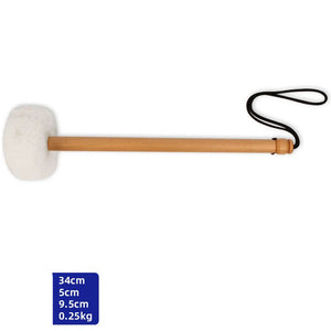 Felt Mallet with Wooden Handle for Gongs & Singing Bowls