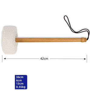 Felt Mallet with Wooden Handle for Gongs & Singing Bowls