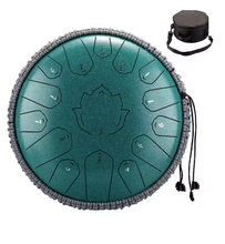 Load image into Gallery viewer, 13 Inch, 15 Notes, C Tone, Solid Color Steel Tongue Drum + FREE Carrying Case