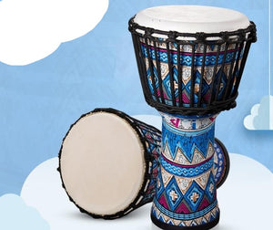 Fabric Sheepskin African Drum Tambourine