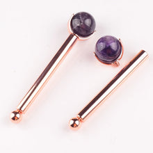 Load image into Gallery viewer, 25mm Natural Crystal Ball Face Roller