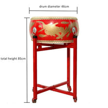 Load image into Gallery viewer, Tanggu Dragon Lion Dance  Drum + FREE Pair of Drum Sticks