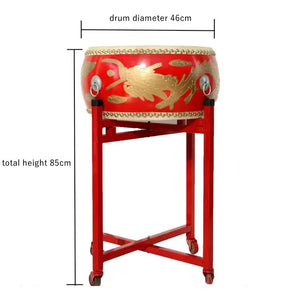 Tanggu Dragon Lion Dance  Drum + FREE Pair of Drum Sticks