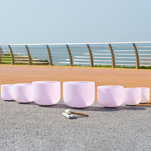 Gemstone Fusion Crystal Singing Bowl Set + FREE Bag, Mallet and O-ring