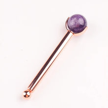 Load image into Gallery viewer, 25mm Natural Crystal Ball Face Roller