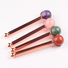 Load image into Gallery viewer, 25mm Natural Crystal Ball Face Roller