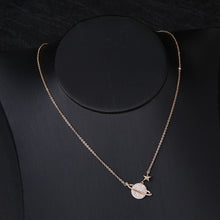 Load image into Gallery viewer, 925 Sterling Silver Crystal Planet Star Charm Necklace