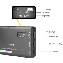 Load image into Gallery viewer, Pocket RGB Light with Built-in 3100mAh Rechargeable Battery