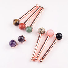 Load image into Gallery viewer, 25mm Natural Crystal Ball Face Roller