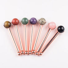 Load image into Gallery viewer, 25mm Natural Crystal Ball Face Roller