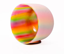 Load image into Gallery viewer, 8 Inch Rainbow Color Quartz Crystal Singing Bowl with FREE Mallet