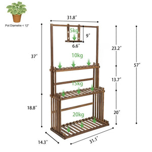 3 Tier Multi-layered Instrument Display Shelf