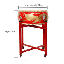 Load image into Gallery viewer, Tanggu Dragon Lion Dance  Drum + FREE Pair of Drum Sticks