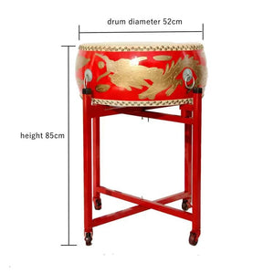 Tanggu Dragon Lion Dance  Drum + FREE Pair of Drum Sticks
