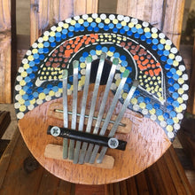 Load image into Gallery viewer, 7 Keys Hand Painted Natural Coconut Shell Kalimba